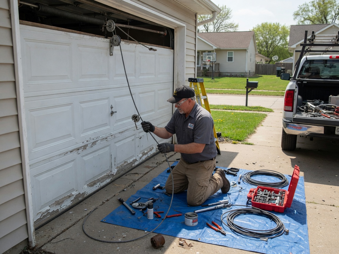 Garage Door Cable Repair in Olathe, KS