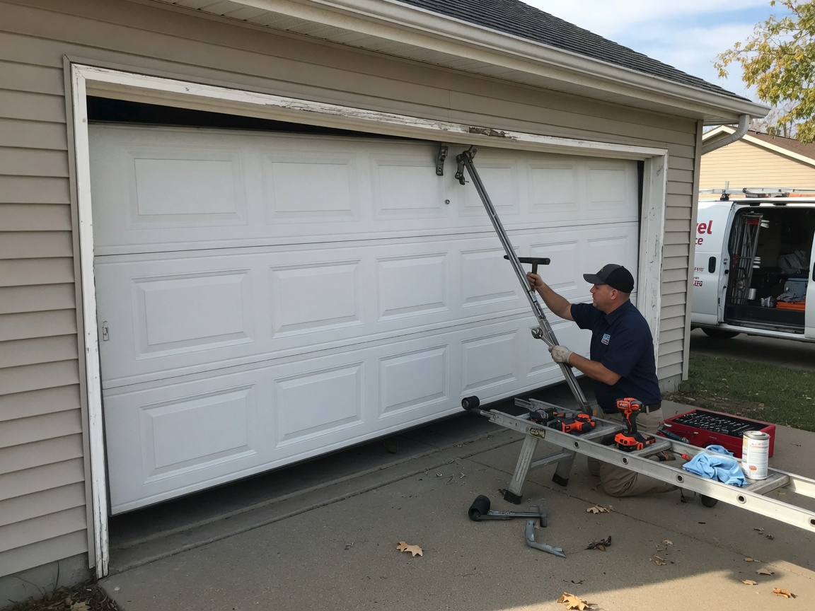 Garage Door Off Track Repair in Olathe, KS