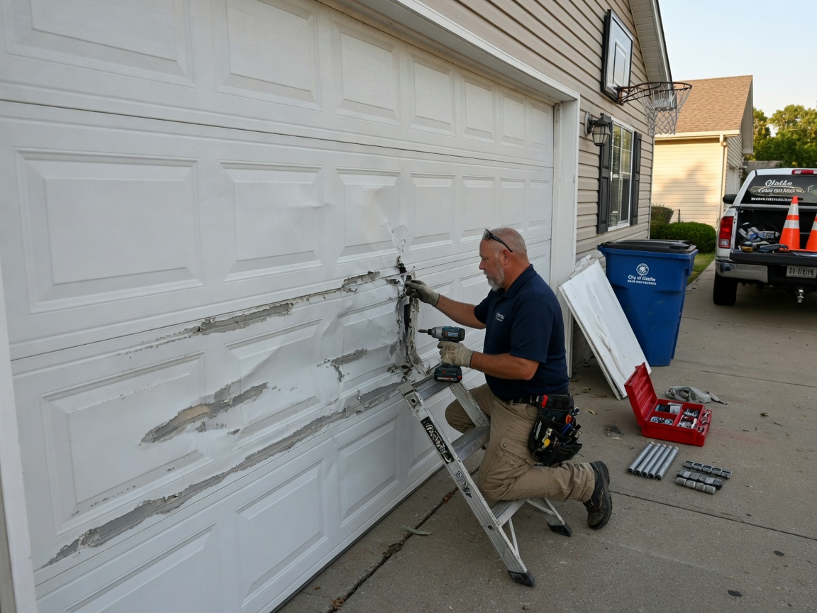 Garage Door Panel Repair in Olathe, KS