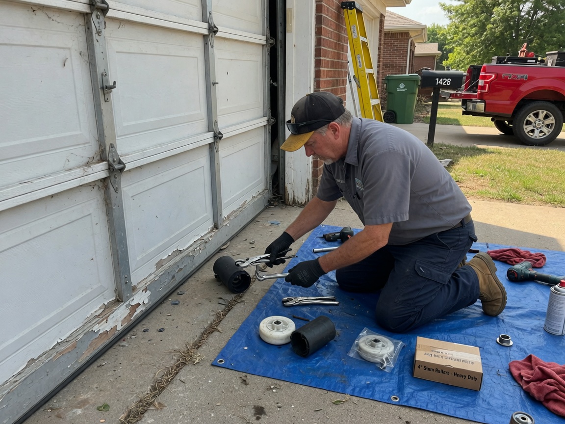 Garage Door Roller Repair in Olathe, KS